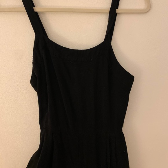 Xhilaration Solid Black Sleeveless Square Neck Jumpsuit S - Picture 5 of 10